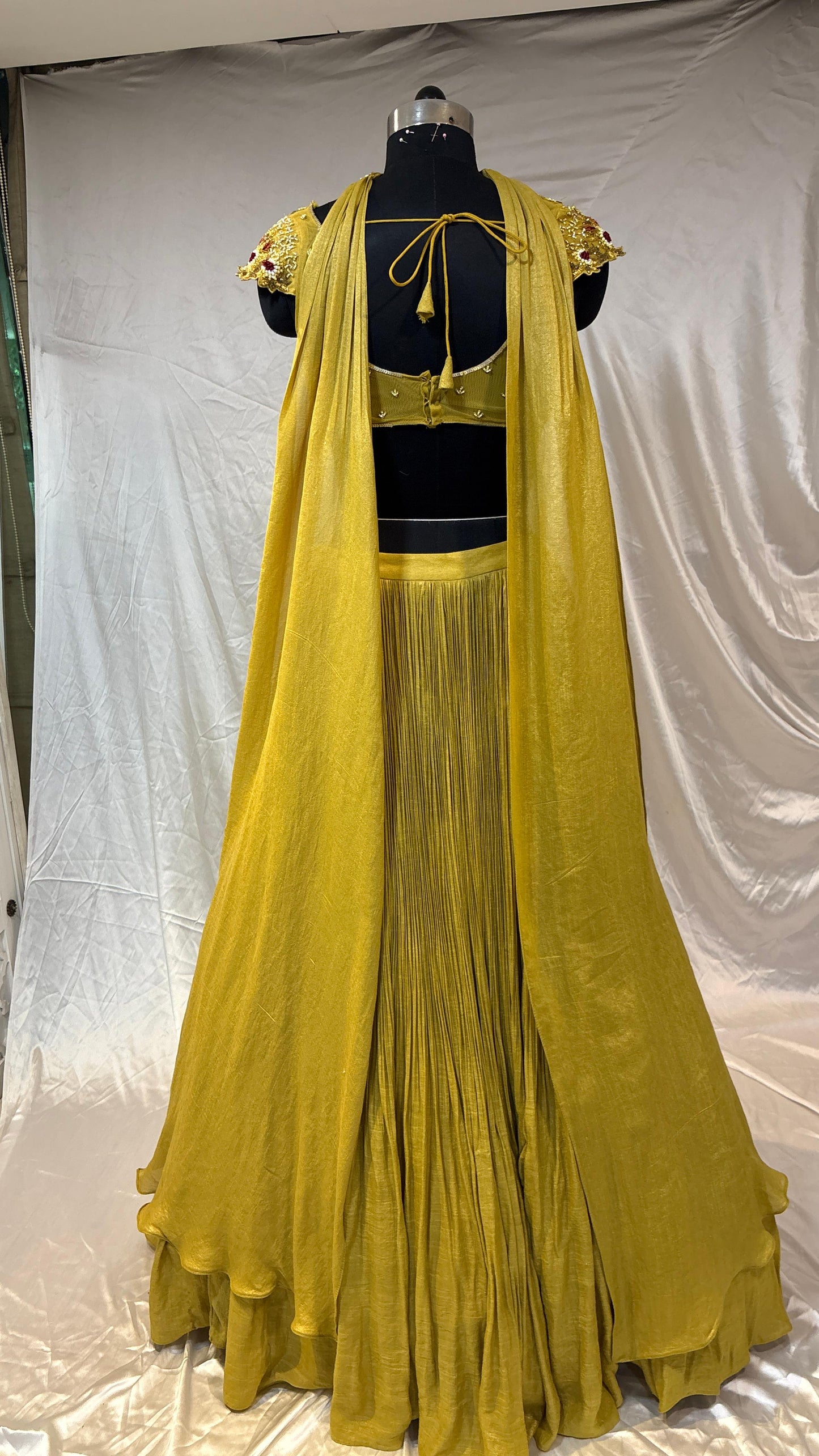 Amaltas Mustard Embroidered Lehenga Set