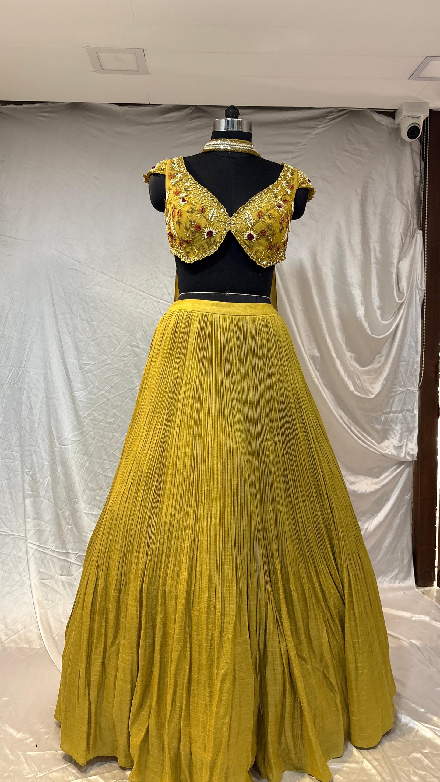 Amaltas Mustard Embroidered Lehenga Set