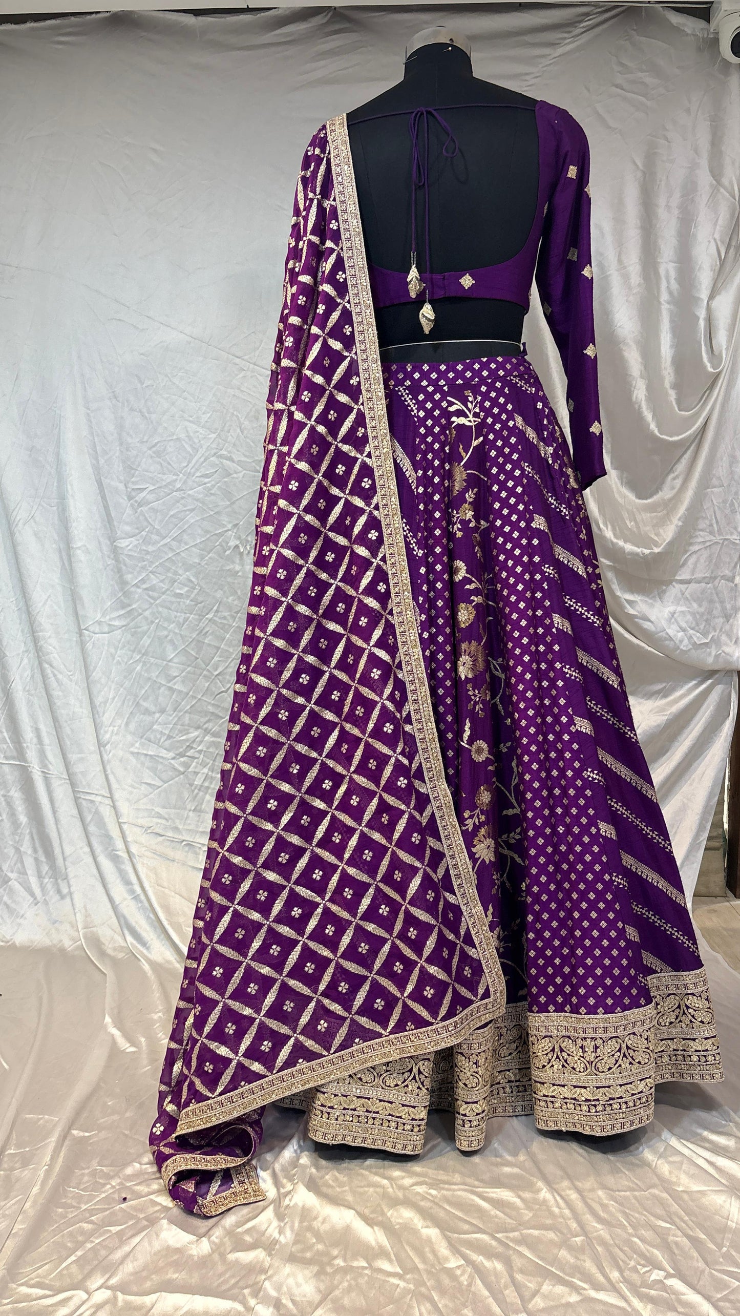 Amethyst Allure Embroidered Lehenga Set